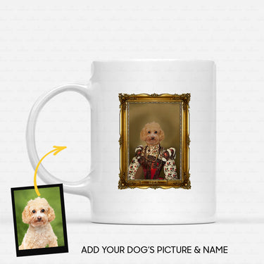 Personalized Dog Gift Idea - Royal Dog's Portrait 34 For Dog Lovers - White Mug
